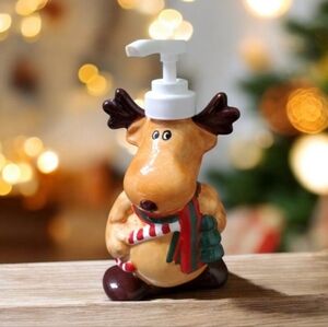 Adorable Christmas Moose Soap Dispenser